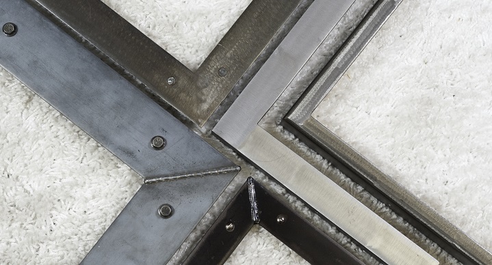 contemporary welded steel custom picture frames