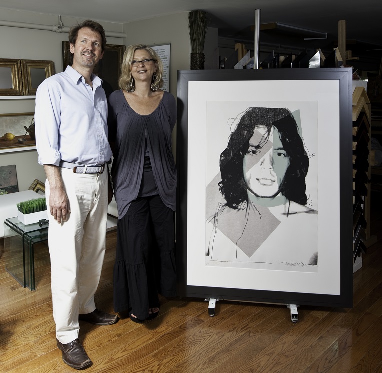 Andy Warhol ”Mick Jagger”  custom framed