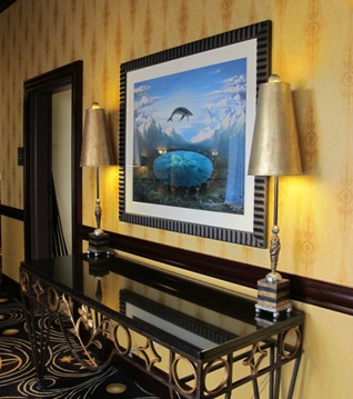 Hotel Marlow custom framing, mat replacement