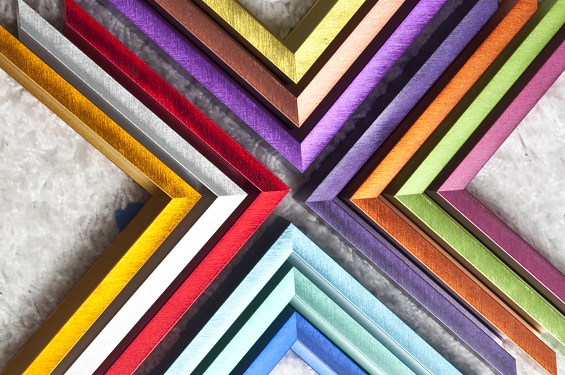 Metal custom frames in many colors