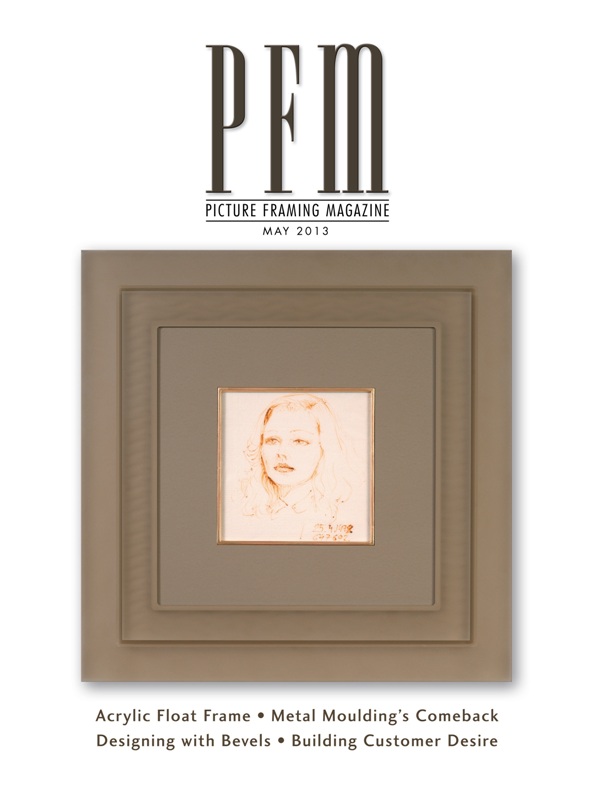 PFM(Picture Framing Magazine) cover page, May 2013
