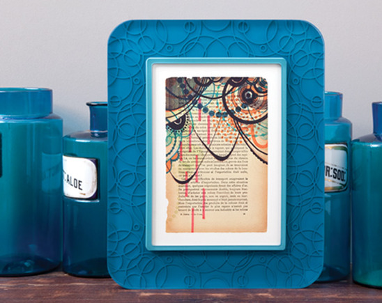 Acrylic seamless frame with pattern 