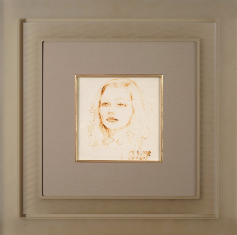 seamless acrylic custom picture frames with gilded fillet